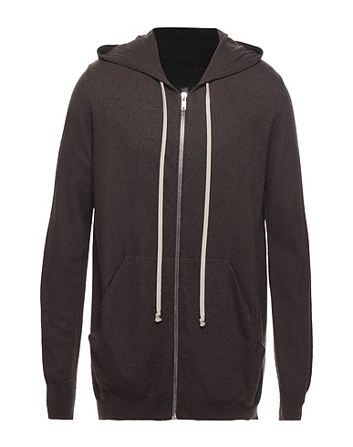RICK OWENS Cardigan Dark brown 100% Cashmere