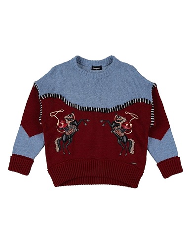 DSQUARED2 Pullover Bordeaux 80% Wolle, 20% Polyamid, Polyurethan, Viskose, Baumwolle