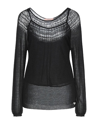 TWINSET Jumper Black 87% Viscose, 13% Polyamide