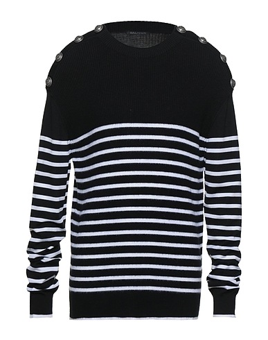 BALMAIN Jumper Black 100% Virgin Wool