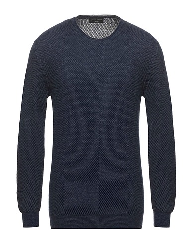 ROBERTO COLLINA Pullover Nachtblau 100% Merinowolle