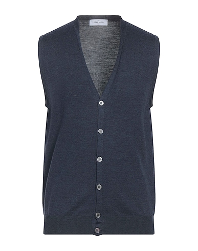 GRAN SASSO Cardigan Blu navy 100% Lana Vergine