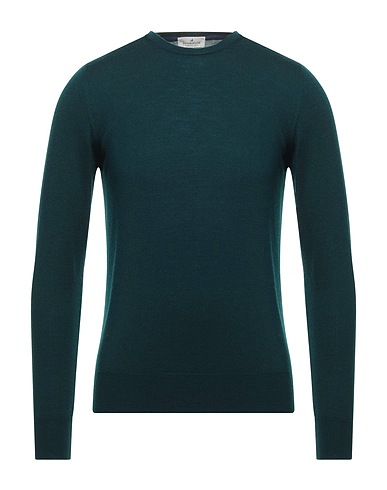 BROOKSFIELD Sweater Dark green 100% Virgin Wool