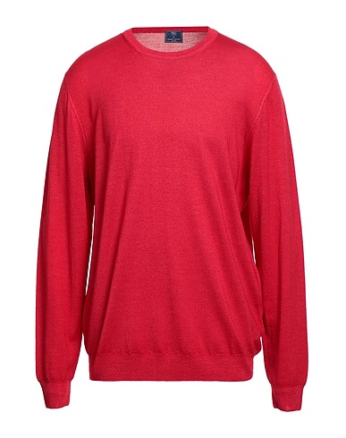 FEDELI Jumper Red 100% Merino Wool