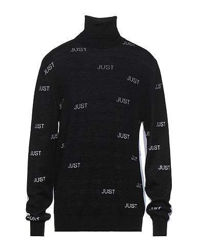 JUST CAVALLI Turtleneck Black 35% Virgin Wool, 35% Acrylic, 30% Viscose