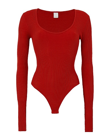 8 by YOOX Pullover Ziegelrot 72% Viskose, 28% Polyamid