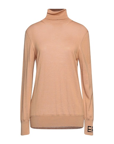 ERIKA CAVALLINI Turtleneck Camel 100% Virgin Wool