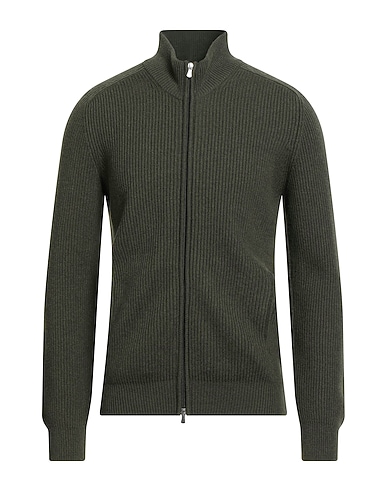 GRAN SASSO Cardigan Military green 80% Virgin Wool, 10% Cashmere, 10% Viscose