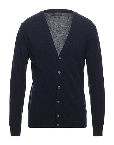 DANIELE FIESOLI Cardigan Midnight blue 100% Merino Wool
