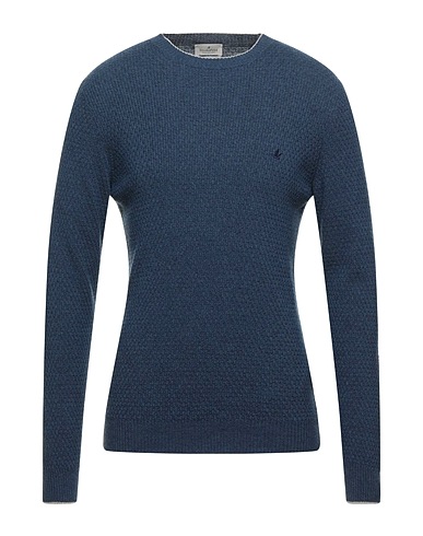 BROOKSFIELD Jumper Slate blue 35% Polyamide, 30% Viscose, 30% Wool, 5% Cashmere