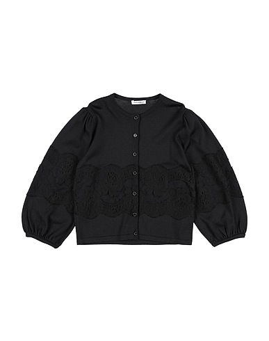 DOLCE&GABBANA Cardigan Black 100% Silk, Cotton, Polyamide