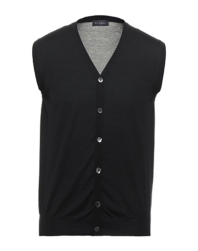 SCABAL® Cardigan Black 60% Merino Wool, 30% Silk, 10% Cashmere