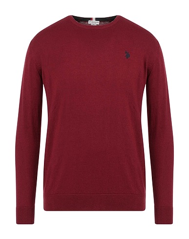 U.S.POLO ASSN. Pullover Bordeaux 90% Cotone, 10% Cachemire