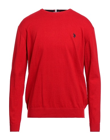 U.S.POLO ASSN. Pullover Rosso 90% Cotone, 10% Cachemire