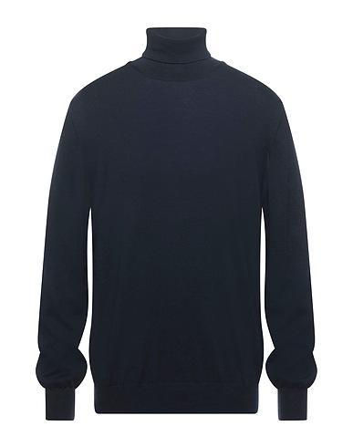 GRAN SASSO Polo neck Midnight blue 100% Virgin Wool