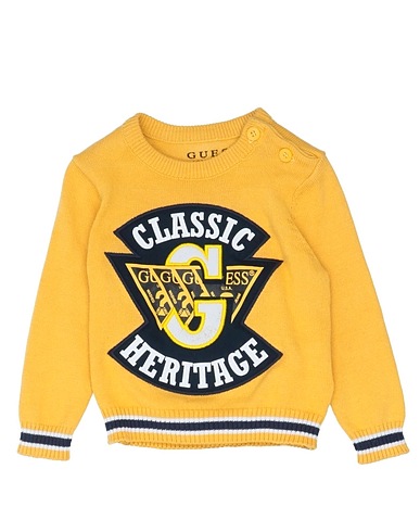 GUESS Sweater Yellow 100% Cotton