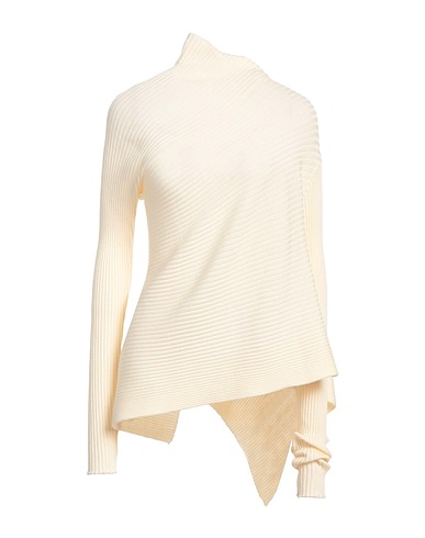 MARQUES' ALMEIDA Turtleneck Ivory 100% Merino Wool