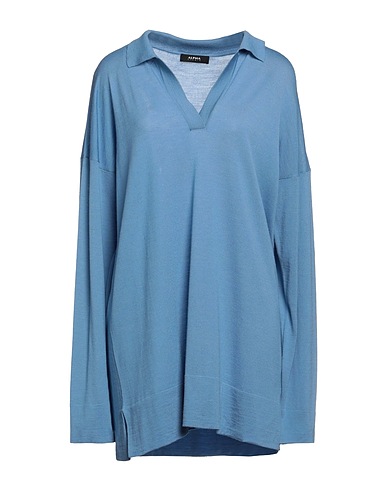 ALPHA STUDIO Jersey Azul pastel 100% Lana