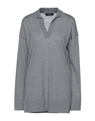 ALPHA STUDIO プルオーバー グレー ウール 100%