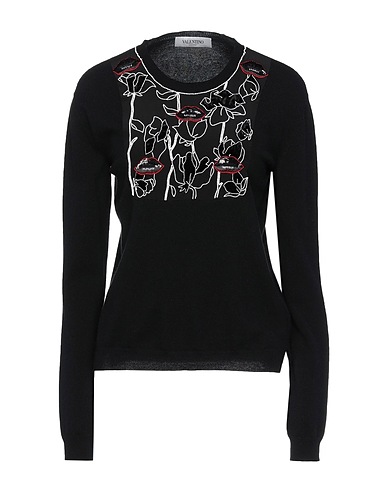 VALENTINO GARAVANI Sweater Black 70% Virgin Wool, 30% Cashmere