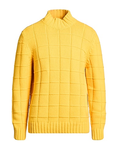 H953 Turtleneck Yellow 100% Merino Wool