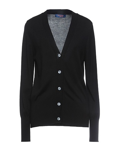 TRUSSARDI JEANS Cardigan Black 76% Viscose, 24% Polyacrylic