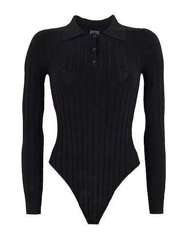 8 by YOOX Pullover Nero 55% Viscosa, 43% Poliammide, 2% Elastan