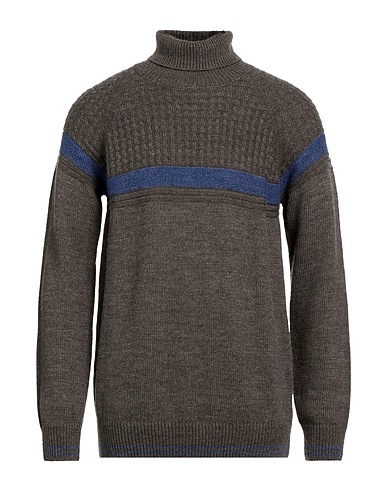CRISTIANO FISSORE Polo neck Taupe 50% Acrylic, 20% Wool, 20% Alpaca wool, 10% Viscose