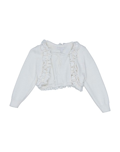 BABY A. Shrug White 50% Virgin Wool, 50% Acrylic