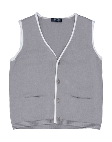 IL GUFO Cardigan Light grey 100% Cotton