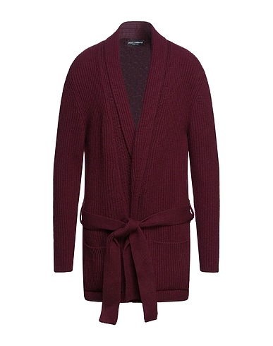 DOLCE&GABBANA Cardigan Burgundy 100% Cashmere