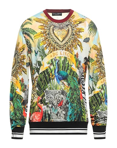 DOLCE&GABBANA Jumper Yellow 100% Silk