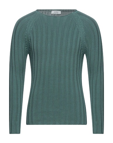 ALPHA STUDIO Pullover Verde smeraldo 100% Cotone