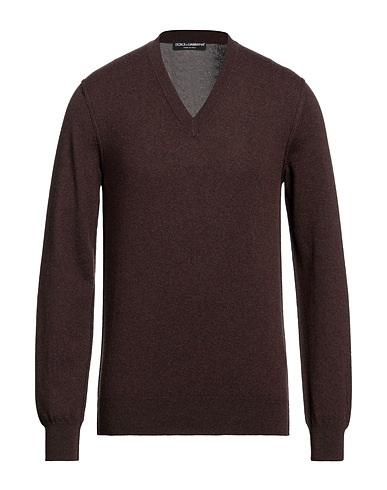 DOLCE&GABBANA Cashmere blend Dark brown 100% Cashmere