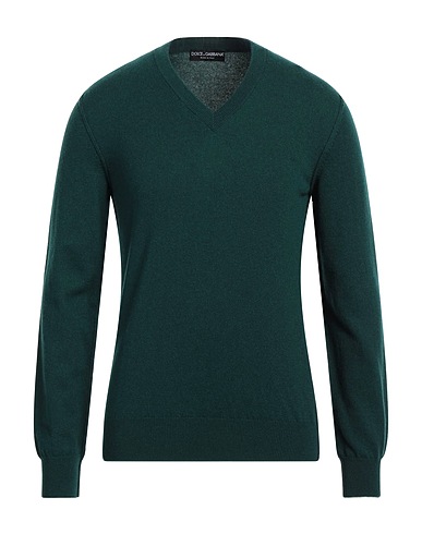 DOLCE&GABBANA Kaschmirpullover  Dunkelgrün 100% Kaschmir