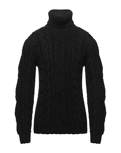 DOLCE&GABBANA Turtleneck Black 50% Alpaca wool, 50% Wool