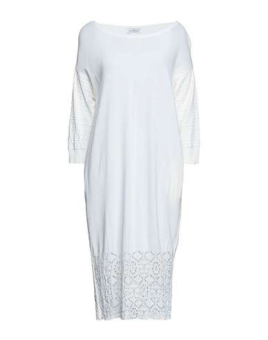 BRUNO MANETTI Midi dress Ivory 80% Viscose, 20% Polyamide