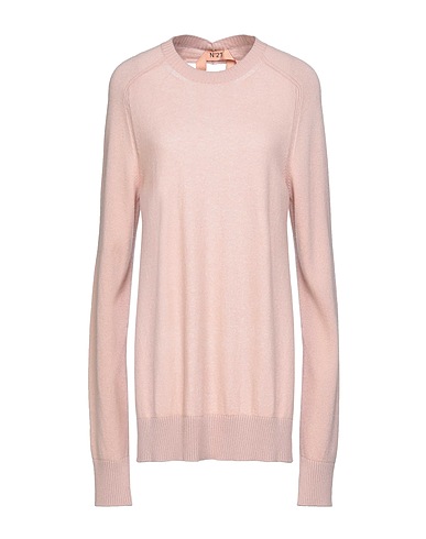 N°21 Pull en cachemire Rose poudré 100% Cachemire