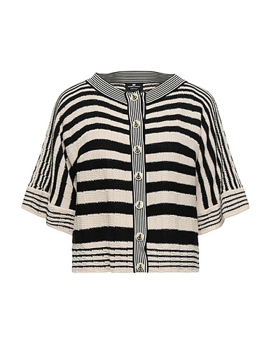 ELISABETTA FRANCHI Cardigan Black 60% Cotton, 40% Viscose