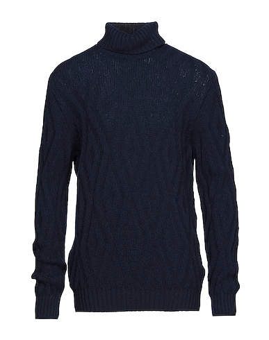 GRAN SASSO Polo neck Midnight blue 100% Virgin Wool