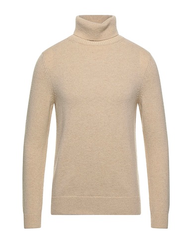 SANDRO Polo neck Beige 68% Wool, 23% Yak wool, 9% Cashmere