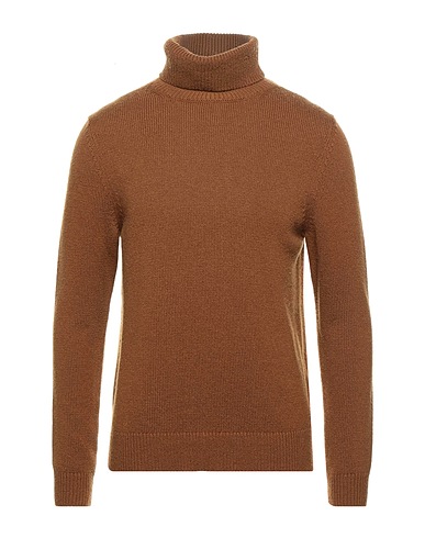 SANDRO Polo neck Camel 68% Wool, 23% Yak wool, 9% Cashmere