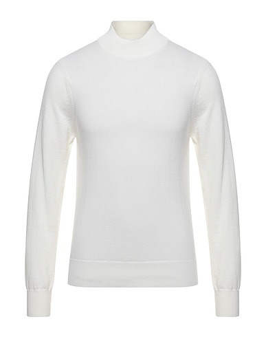 SANDRO Polo neck Ivory 52% Acrylic, 48% Wool