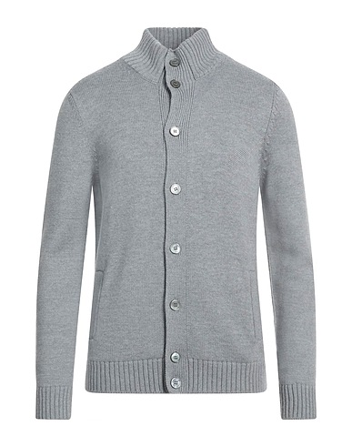 GRAN SASSO Cardigan Light grey 100% Virgin Wool