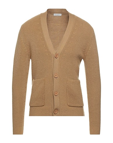 SANDRO Cardigan Camel 100% Wool