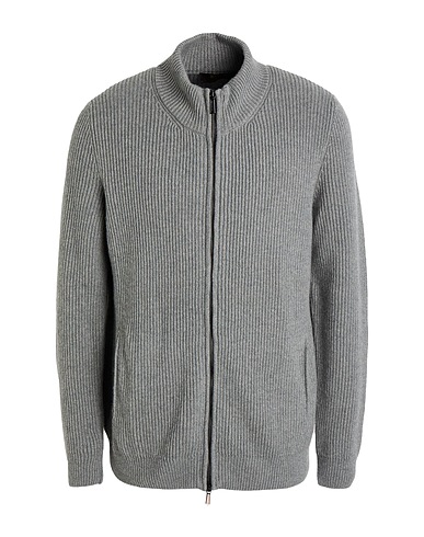 MOORER Cardigan Light grey 100% Cashmere