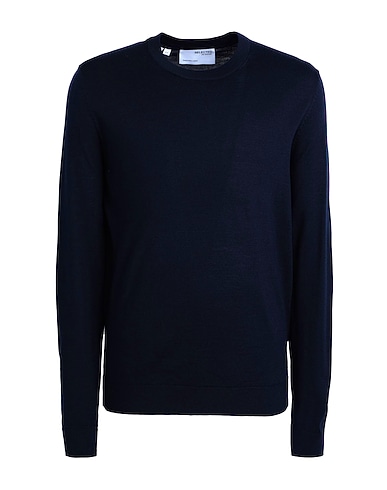 SELECTED HOMME Pullover Blu notte 50% Poliestere, 50% Lana Merino