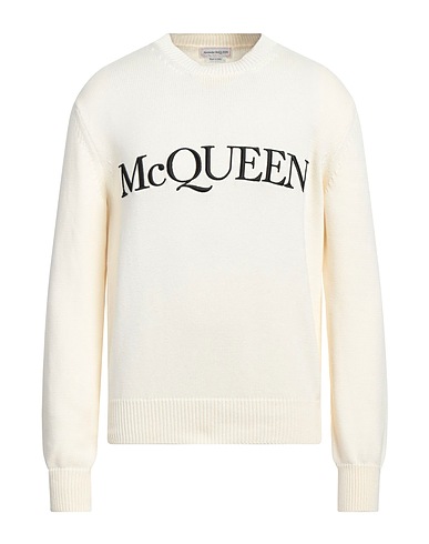 MCQUEEN Pullover Avorio 100% Cotone, Viscosa, Poliestere