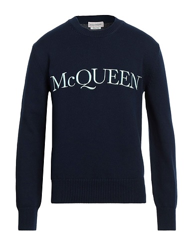 MCQUEEN Sweater Navy 100% Cotton, Viscose, Polyester