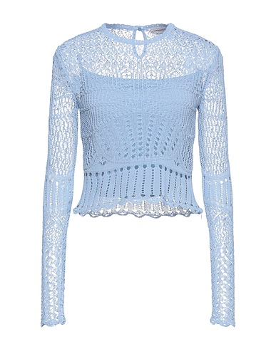 MCQUEEN Sweater Sky blue 65% Cotton, 35% Polyamide